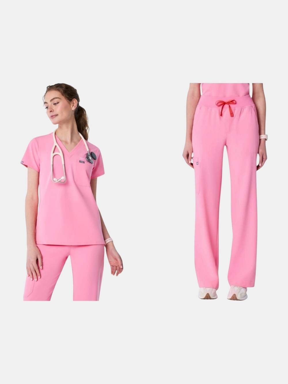 Figs Sunrise Pink Scrub Set